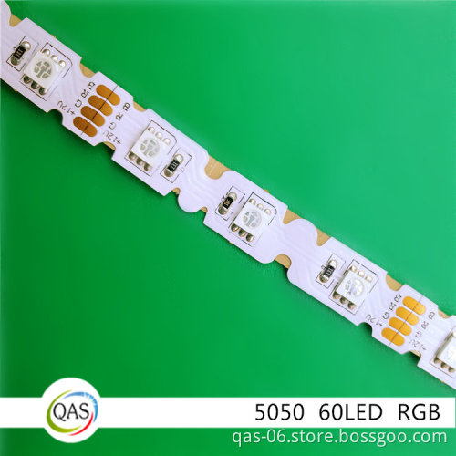 free bending S shape strip 5050 60led RGB dc12v 24v led strip tape